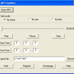 MP3 Splitter – split MP3 file
