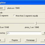 AVI Splitter – extremely fast split avi into multiple files