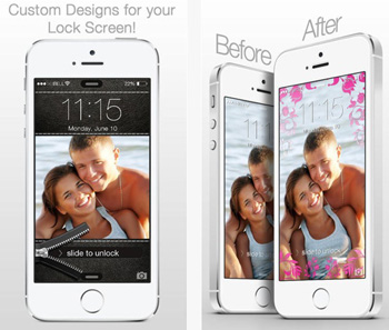create iPhone's Lock Screen Background - Lockster