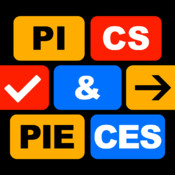 Pics & Pieces ~ the artful word puzzle! logo