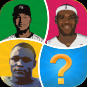 Word Pic Quiz Famous Athletes - name the greatest faces in baseball, football, soccer and other sports logo